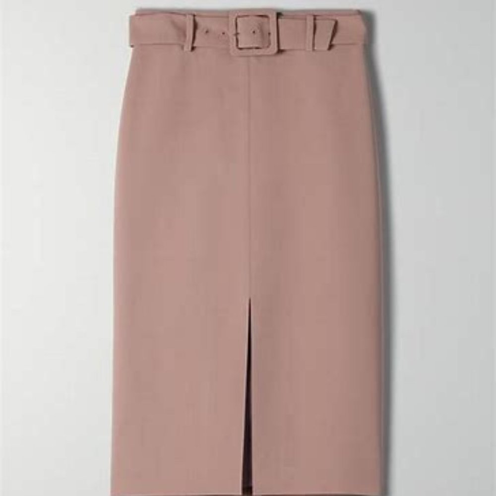 NWT  Babaton BRAMBLE Belted SKIRT, Size 6